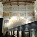 Interno di Palazzo Bentivoglio con gli affreschi del Salone dei Giganti illustranti gli episodi della "Gerusalemme liberata" ed i dipinti della mostra di Antonio Ligabue.
