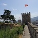 über der Festung Kale wehen die mazedonischen Fahnen