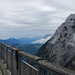 Blick von der Terrasse des Stripsenjochhauses zu Watzmann & Co in den Berchtesgadner Alpen.