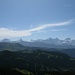 Aussicht auf die Berner Alpen von der Kleinen Chrinde