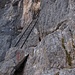 Mit einigen Leitern beginnt der Furcia Rossa Klettersteig an der südseitigen Bastion der Furcia Rossa Gruppe.