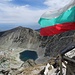 die Flagge weht auf dem höchsten bulgarischen Berg