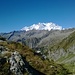 Panoramica sul Monte Rosa poco sopra il bivacco..