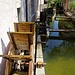 Liebevoll restaurierte Wasserräder an der Orbe in Vallorbe