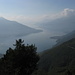 dalla chiesetta di S.Bartolomeo,veduta sul lago di Como,a sinistra il monte Legnoncino