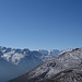 von der Fuorcla Gualdauna ein erster Blick zur Berninagruppe