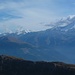 Alcune cime della Val di Cogne, l'erbosa Pointe de la Pierre e la Grivola.