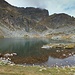 Elenski Lake. The mount Malyovitsa cannot be seen in the picture, but it is at the end of the background ridge to the left