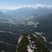 herrlicher Weit- und Tiefblick nach Cortina d'Ampezzo