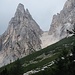 hier der Blick auf die Forcella del Pomagagnon, welche wir vor 3 Tagen abgestiegen sind (Klettersteig/Via ferrata Albino Michielli Strobel)