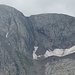 Frontale Sicht auf die Abstiegsrinne von der Mambretti-Hütte 