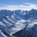 Herrliche Aussicht vom Piz Vadret auf das Bernina-Palü Massiv!