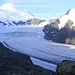 ... und natürlich auf den Corbassière-Gletscher und den Grand Combin