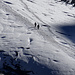 im Zoom zwei Alpinisten auf dem Morteratsch