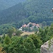 Der Gimbelhof von der Ruine Löwenstein aus gesehen, Ausgangspunkt und auch Ziel unserer Wanderung