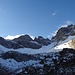 rechts Zima, Bildmitte Steinschartenkopf, links die falsche Scharte