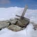 Riesiges Gipfelkreuz auf dem Piz la Stretta 3104m