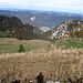 Blick zurück über die Combe Grède nach Villeret
