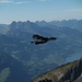"Bergvogel" beim Chli Fulfirst mit Blick zum Walensee und ein paar Glarner Bergen