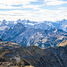 Ein erster Blick von der Gipfelstation der Nebelhornbahn. Obwohl ich Auf- und Abstieg für 31,50 gekauft habe, ist der Blick fantastisch.