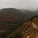 Das obere Ende der Schlucht des Qudiyalçay ist so eng dass die Strasse mit einem weiten Umweg über die Berghänge angelegt werden musste.