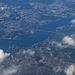 Anflug auf İstanbul mit schöner Sicht auf den Boğaz (Bosporus).
