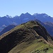 Der Gipfelbereich der südlichen Jöchelspitze ist eingezäunt wie eine Kuhweide