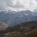 Sicht auf Tagesetappe 3 mit den beiden Gipfeln Rätschenhorn und Saaser Calanda, welche wir morgen besteigen werden...
