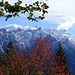 Herbstliches Bleniotal mit den Adula-Alpen