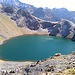 Lac de la Bernatoire (2275m) vom gleichnamigen Pass aus gesehen