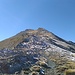 Blick vom Pass zum Gipfel (links)