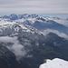 Alviergruppe und die Südliche Alpsteinkette hinter dem Schlösslichopf