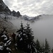 Wandern an der Nebelobergrenze