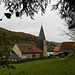 Die Kirche in Untertrubach mit verschieferter Wetterseite