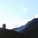 Kurz vor der kleinen Kapelle bei der Alp Sanaspans rückt das Lenzerhorn erstmals ins Blickfeld 
