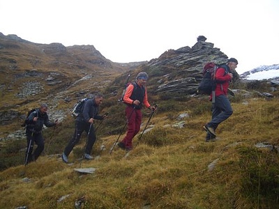 Beim Aufstieg zum Gletscher
