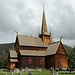Stavkirke (chiesa di legno) a Lom