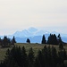 Sogar der Mont Blanc grüsst am Horizont.