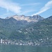 06. Mai 2009. Über Montreux Bild Mitte: Les Verraux mit von links Cape de Moine - Corbé - Les Coursis.