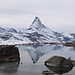 Postkartenmotiv: Matterhorn-Spiegelung im Stellisee