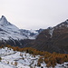 Blick über das Skigebiet von Sunnegga zum Matterhorn