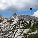 Die Grenztafel Österreich / Schweiz