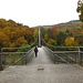 Victor Neels Brücke ß vielleicht die schönste Hängebrücke der Eifel. Sie hat nur einen Mast, der auf einer Uferseite steht