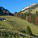 Blick hinauf zum Pass Col des Combes 