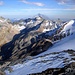 Joderhorn ( 3035m ) und Monte Moro ( 2984m ), links Mondellipass.