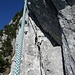 Am Stand vor der 2. Seillänge.