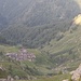 Blick hinunter zur Alpe Deleguaccio.