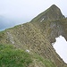 Brienzergrat: Aussicht vom Gipfel des Balmi (2141m) zum Tannhorn (2221,0m).