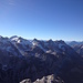 Blick zum Karwendelhauptkamm mit Grosser Seekarspitze.