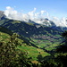 Vue sur Adelboden et la vallée d'Engstligen
